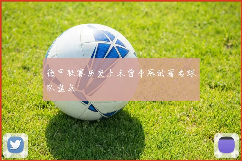 德甲联赛历史上未曾夺冠的著名球队盘点